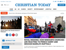 Tablet Screenshot of christiantoday.com